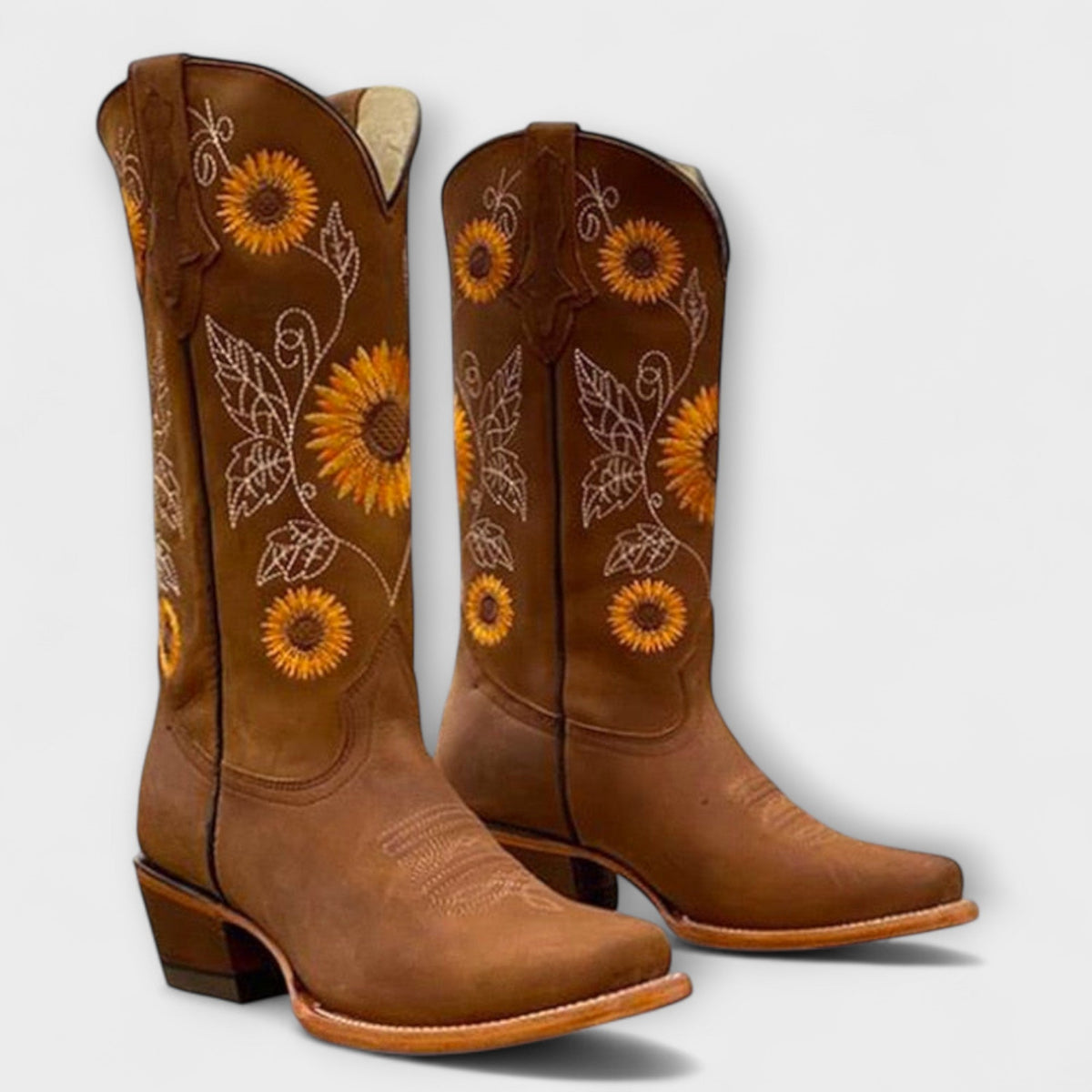 Dakota™ | Sunflower Embroidered Cowboy Boots