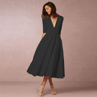 Allison™ | Women’s Elegant Flowing Midi Dress
