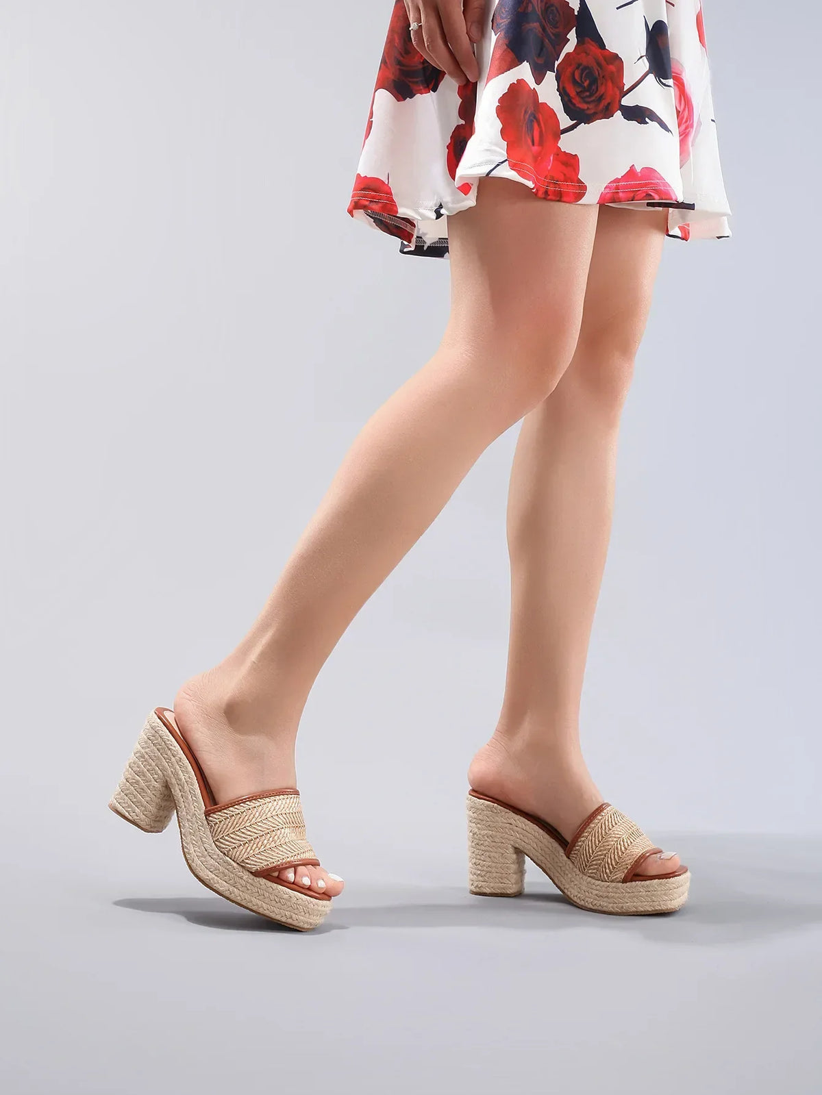 Cassandra™ | Woven Platform Espadrille Sandals