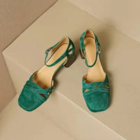 Wilhelmina™ | Caged Strappy Block Heels