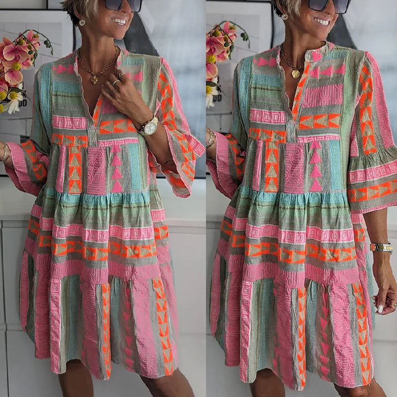 Étienne | Boho Style Midi Dress