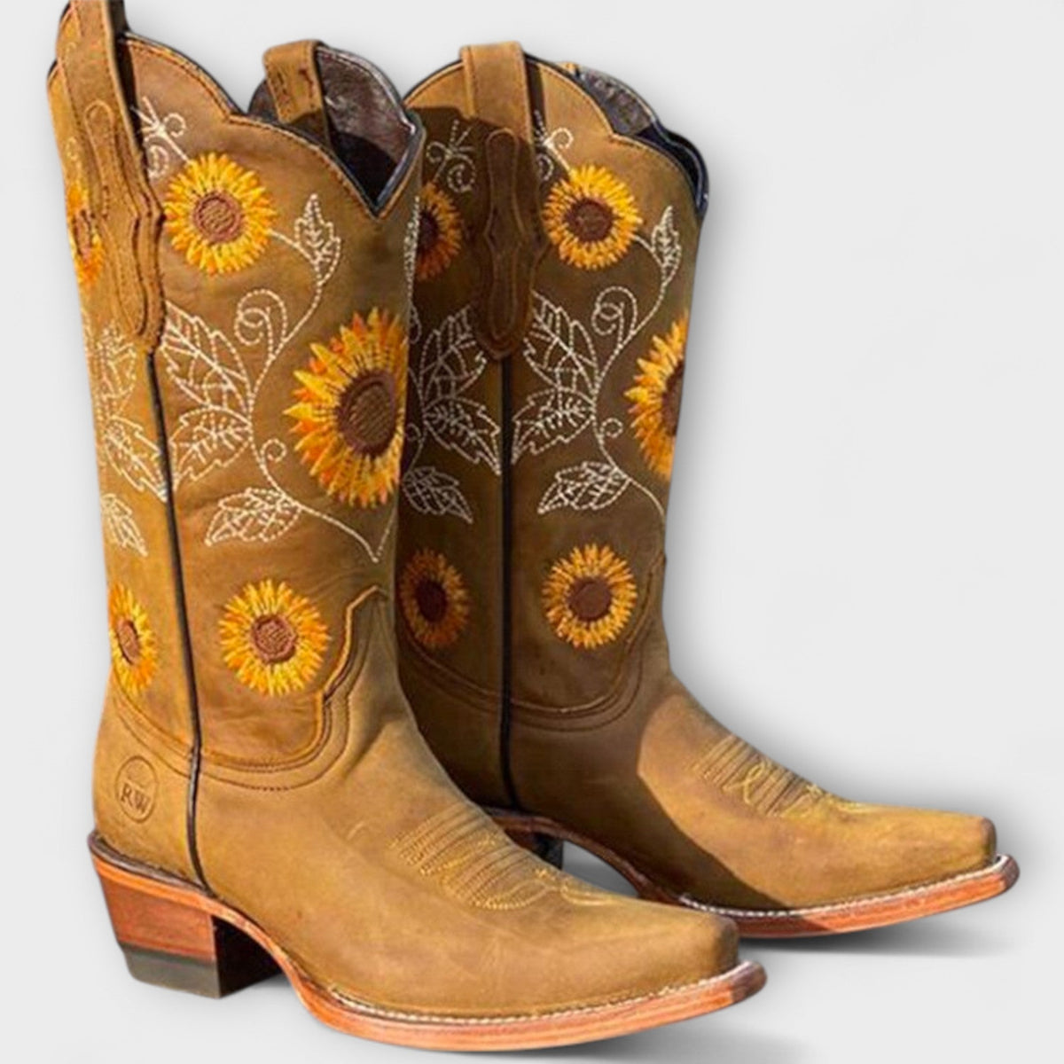 Dakota™ | Sunflower Embroidered Cowboy Boots