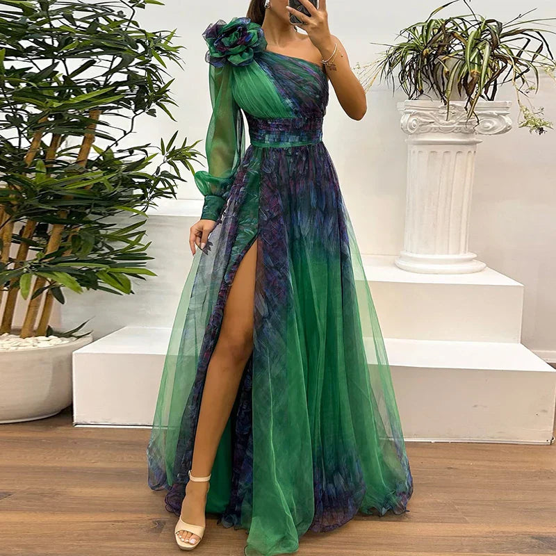 Simone™ | Trendy One Shoulder Wedding Guest Dress