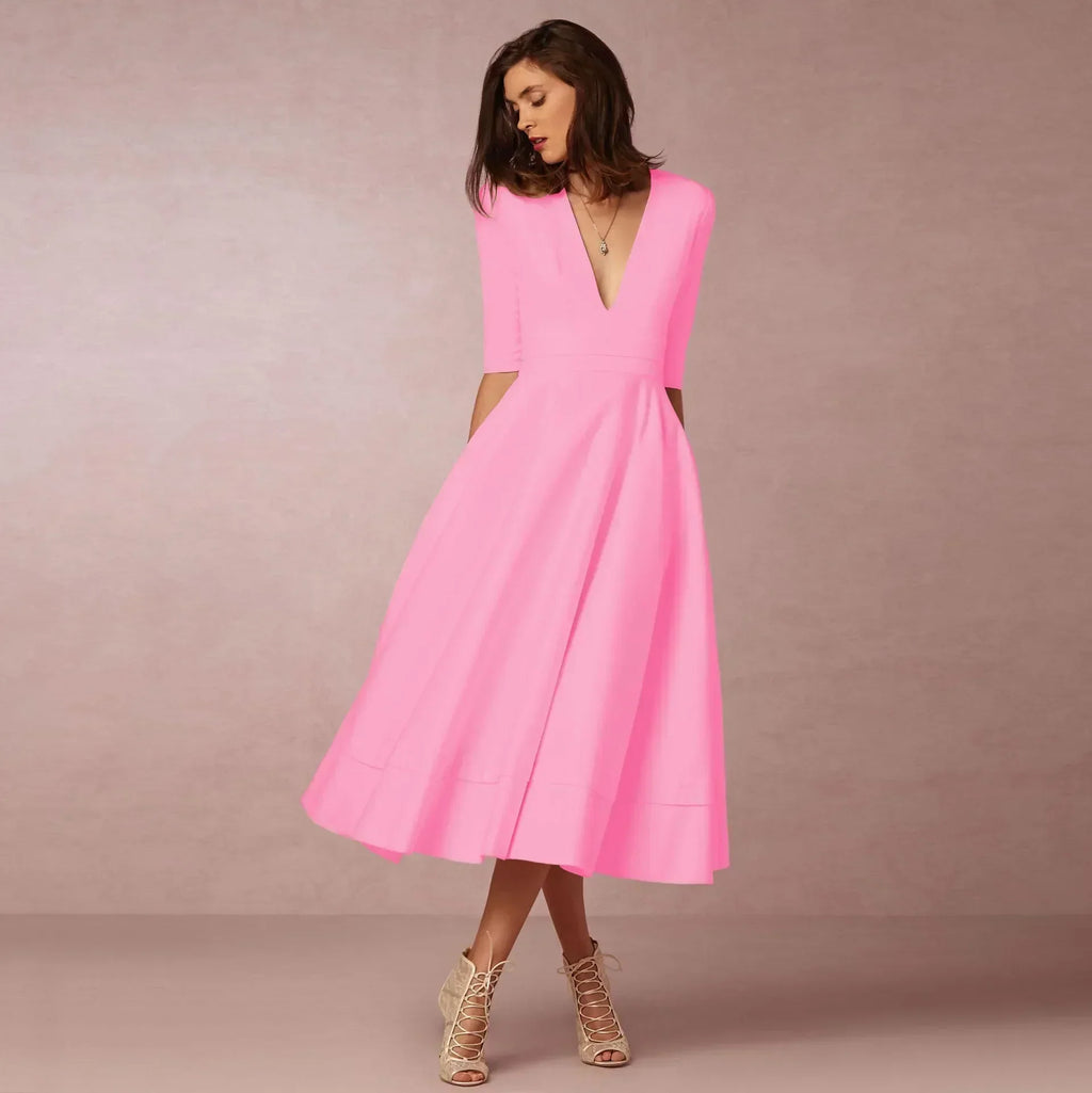 Allison™ | Women’s Elegant Flowing Midi Dress