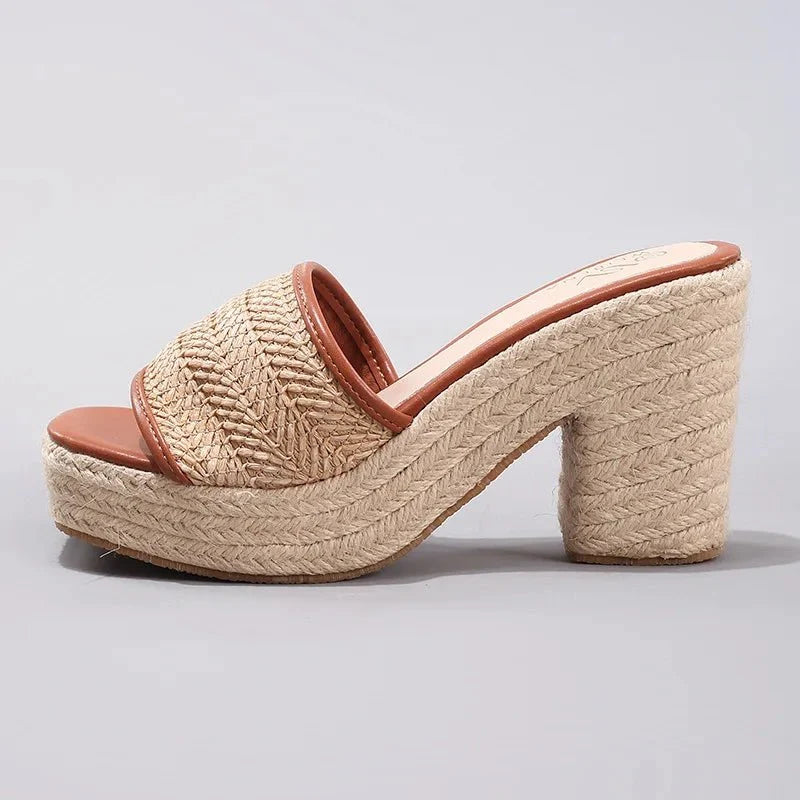 Cassandra™ | Woven Platform Espadrille Sandals