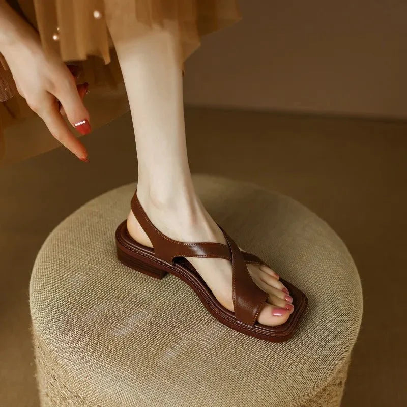 Monique™ | Thong Block Heel Sandals