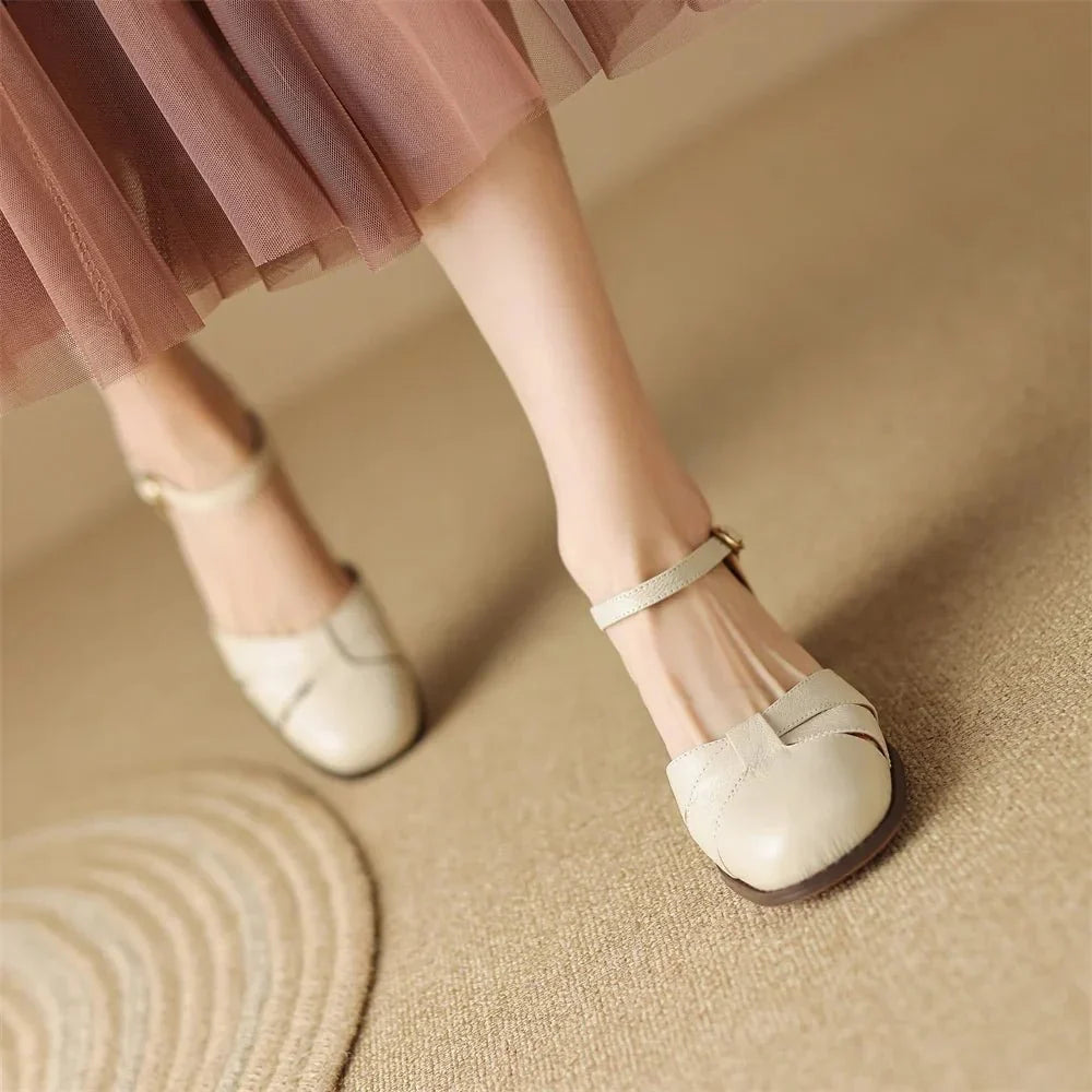 Augusta™ | Cutout Ankle Strap Block Heels