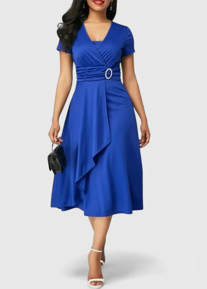 Zhyrelle™ | Chic Midi Dress for Any Occasion