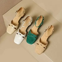 Wilhelmina™ | Caged Strappy Block Heels
