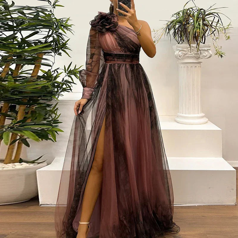 Simone™ | Trendy One Shoulder Wedding Guest Dress