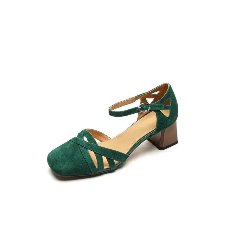 Wilhelmina™ | Caged Strappy Block Heels