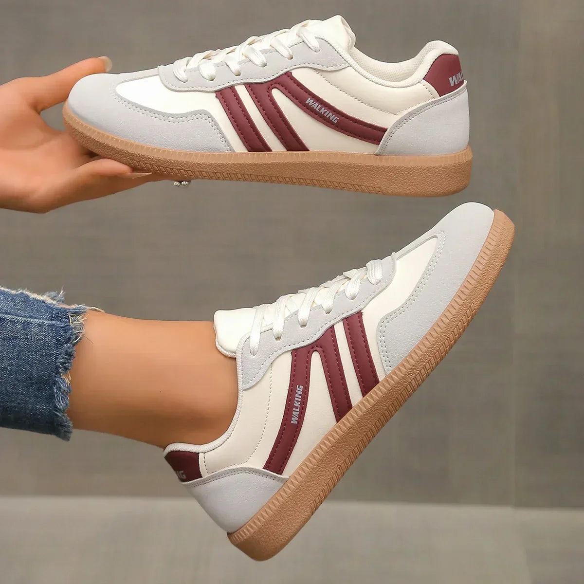 Elin™ | Aubrey - Stylish Low-Top Lace Sneakers for Everyday Wear