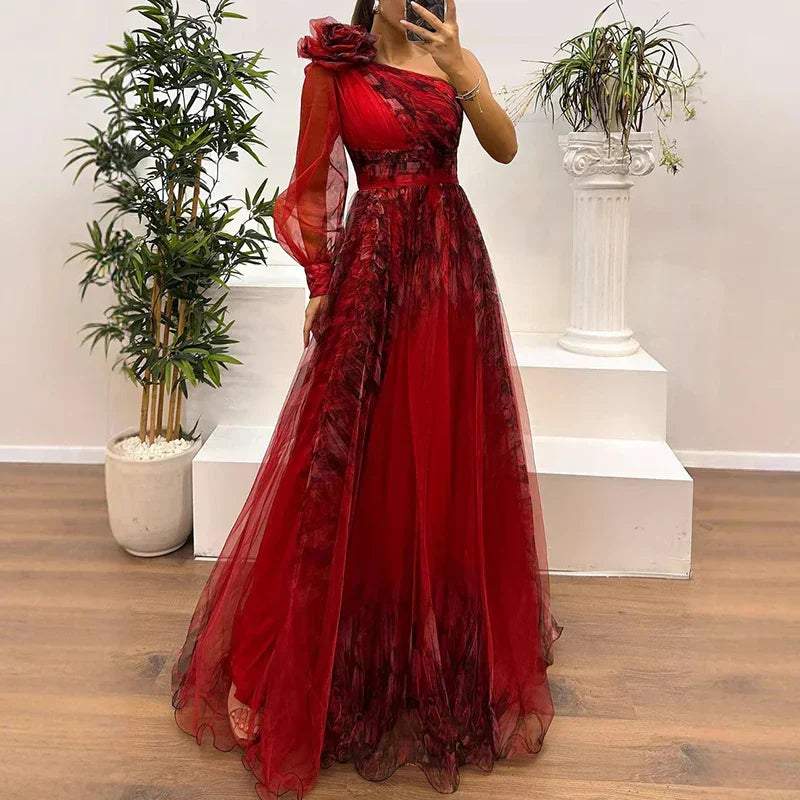 Simone™ | Trendy One Shoulder Wedding Guest Dress