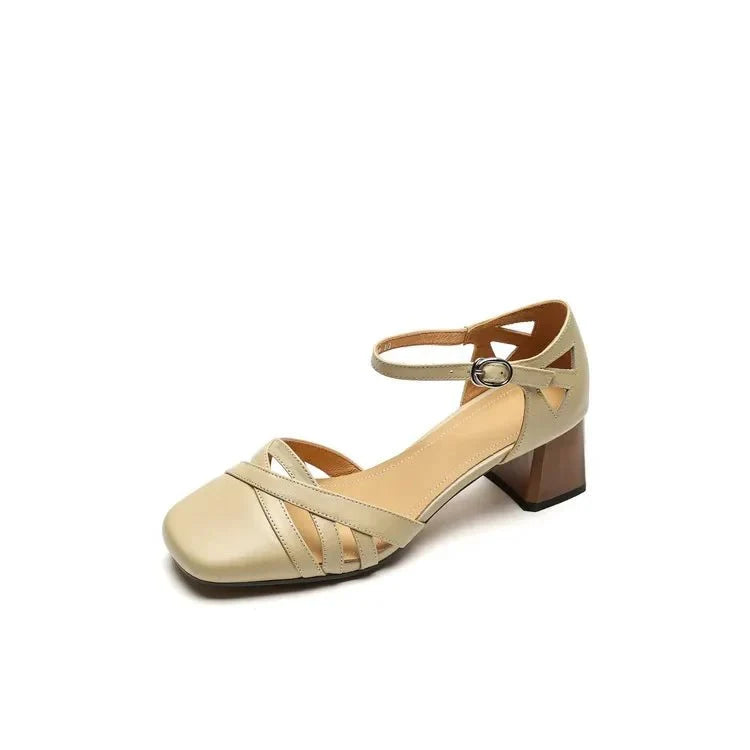 Wilhelmina™ | Caged Strappy Block Heels
