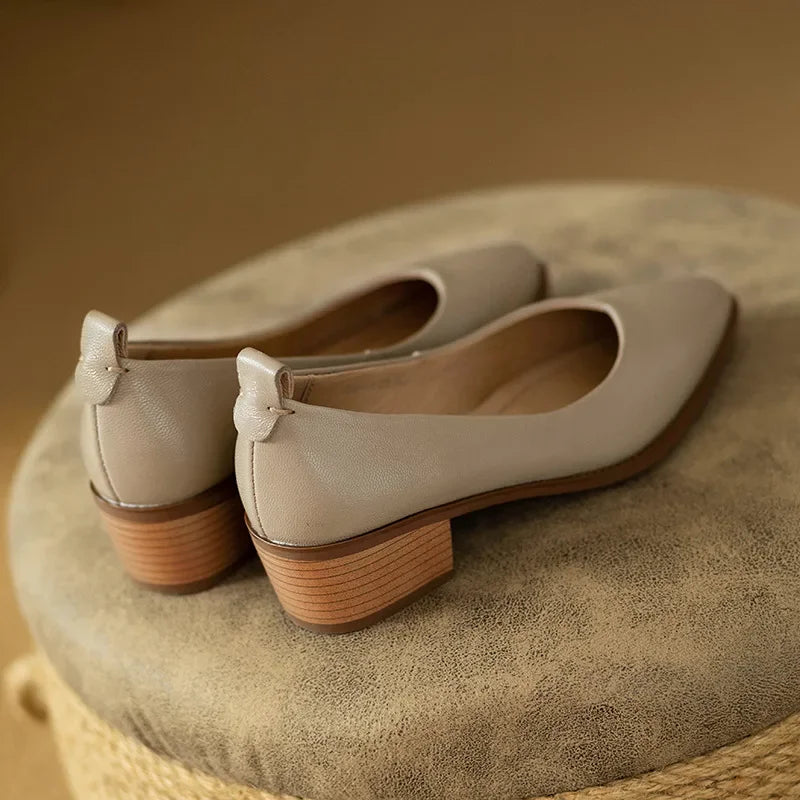 Harriet™ | Women's Block Heel Pumps Pointed Toe Slip On Work Shoes