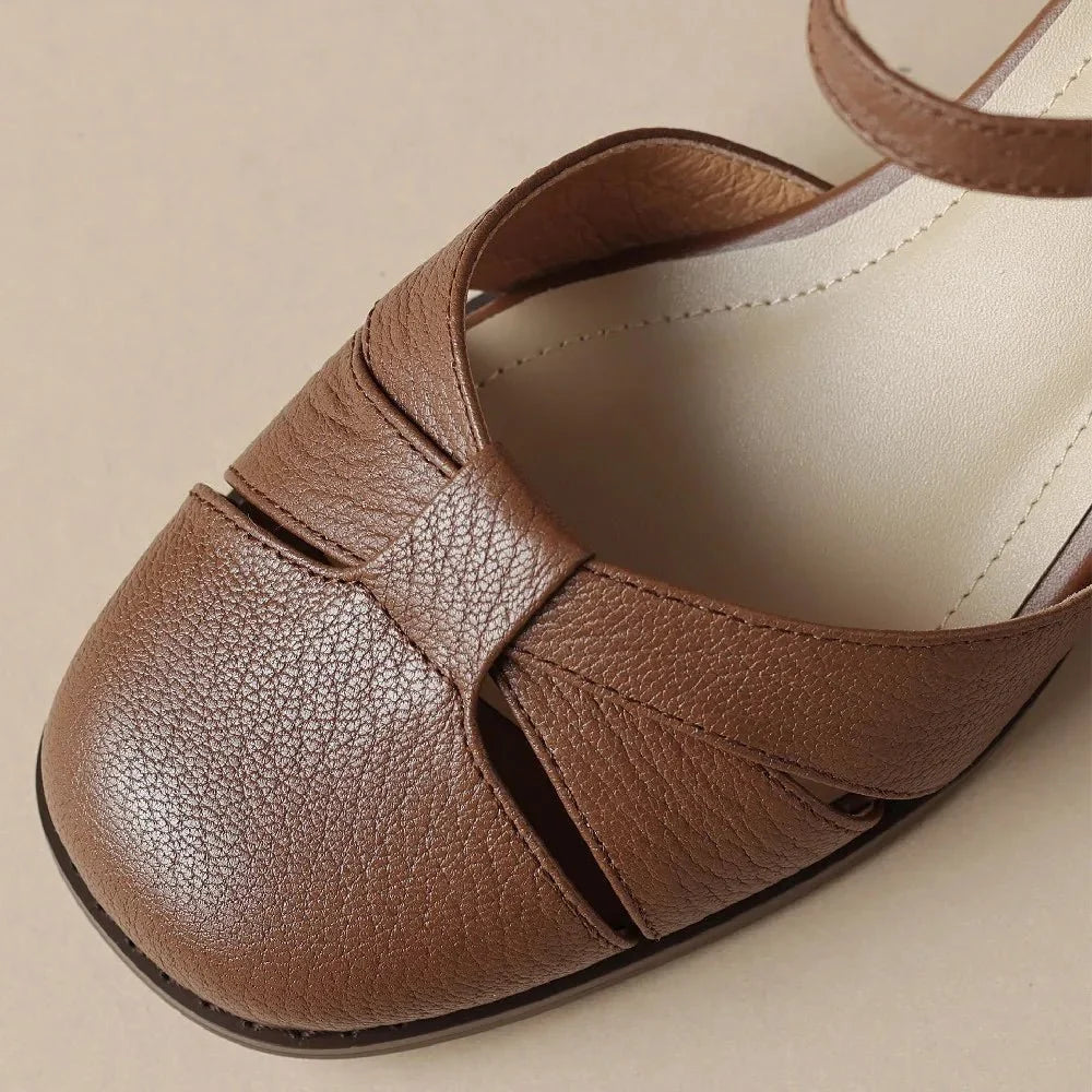 Augusta™ | Cutout Ankle Strap Block Heels