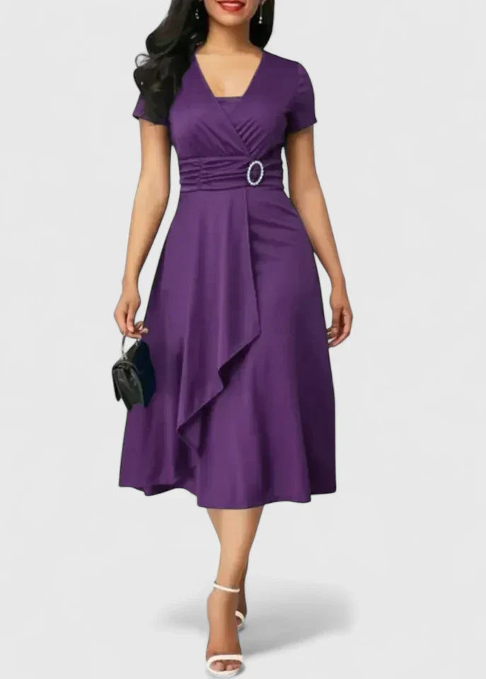 Zhyrelle™ | Chic Midi Dress for Any Occasion