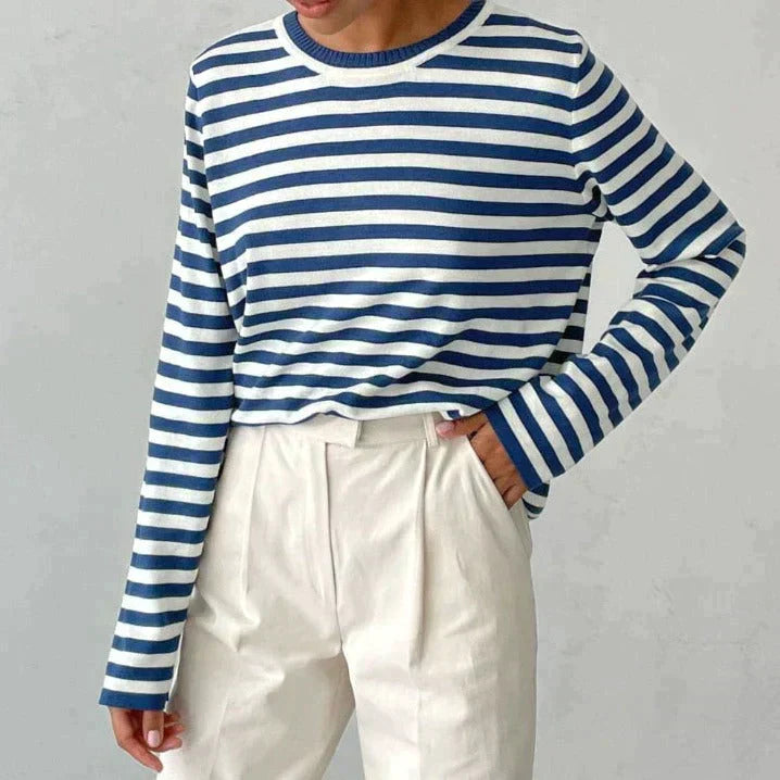 Dana™ | Elegant Striped Summer T-Shirt