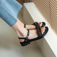 Eleanor™ | Gold Chain Flat Sandals