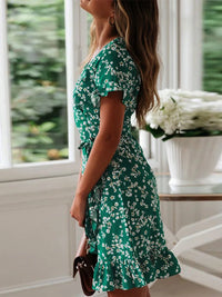 Jacinte™ | Floral Wrap Mini Dress for Effortless Style