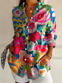 Terri™ | Colorful Blouse with Playful Print