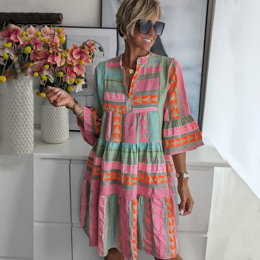Étienne | Boho Style Midi Dress