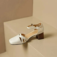 Wilhelmina™ | Caged Strappy Block Heels