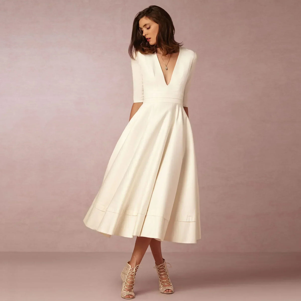 Allison™ | Women’s Elegant Flowing Midi Dress