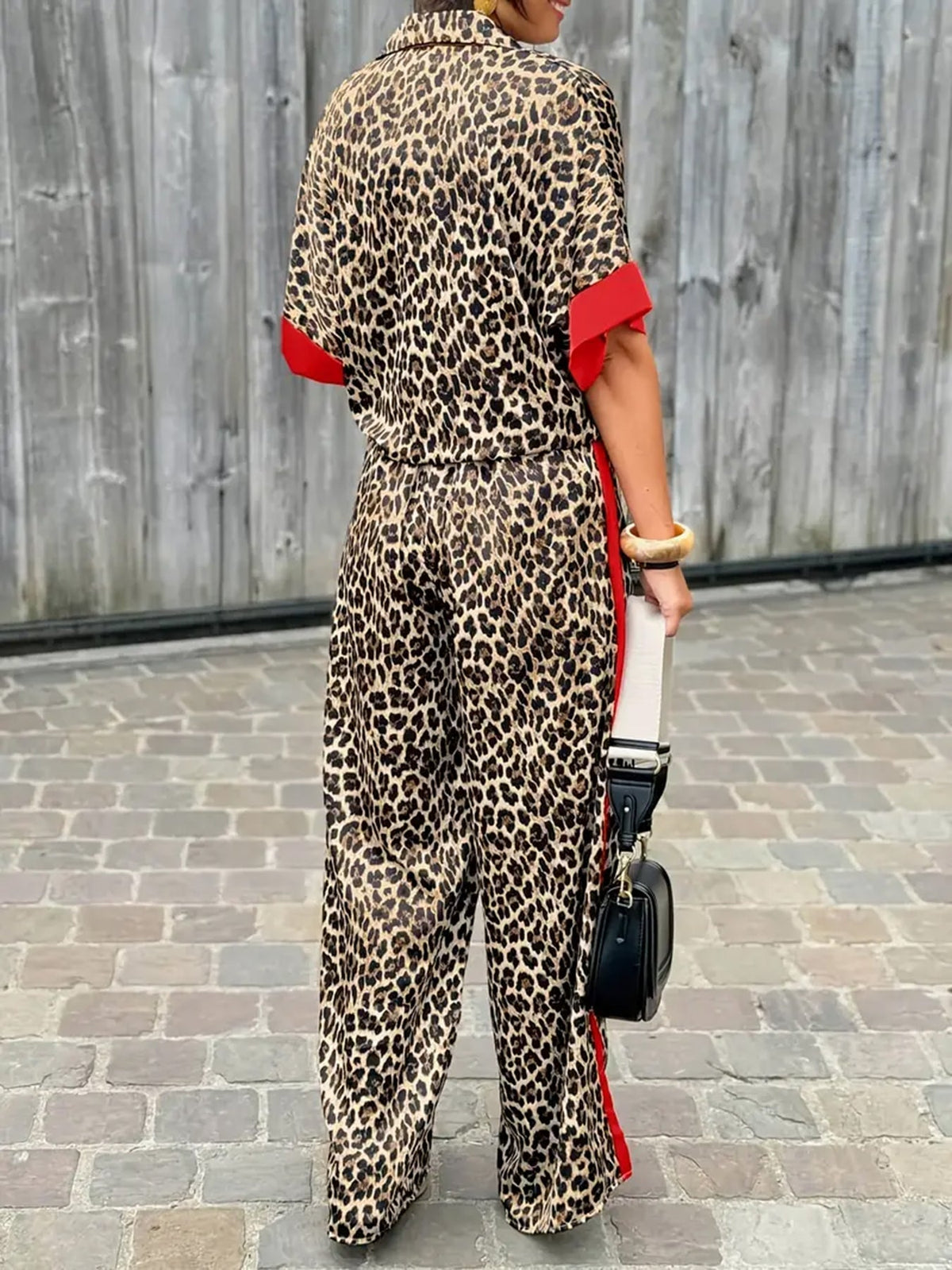 Maria™ | Fluid Leopard Print Wide Ensemble