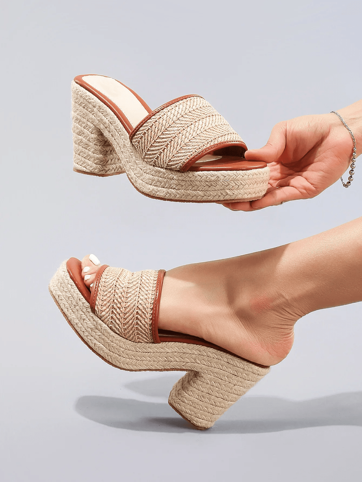 Cassandra™ | Woven Platform Espadrille Sandals