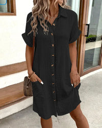 Liane™ | Serenity Cotton Mini Dress for Everyday Wear