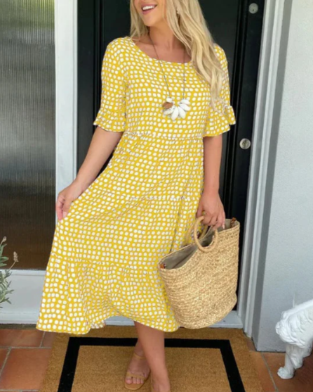 Style200™ | Zora Sable Midi Dress for Any Occasion