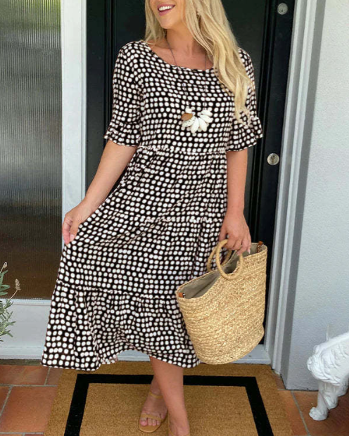 Style200™ | Zora Sable Midi Dress for Any Occasion