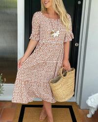 Style200™ | Zora Sable Midi Dress for Any Occasion