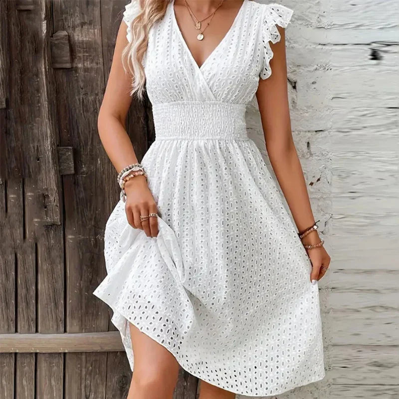 Nelly™ | Lisa - V-Neck Summer Dress