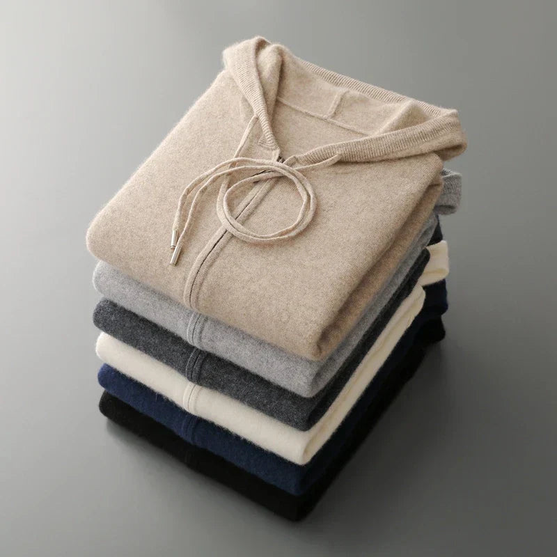 Harrow Cashmere-Feel Zip Hoodie