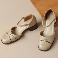 Augusta™ | Cutout Ankle Strap Block Heels