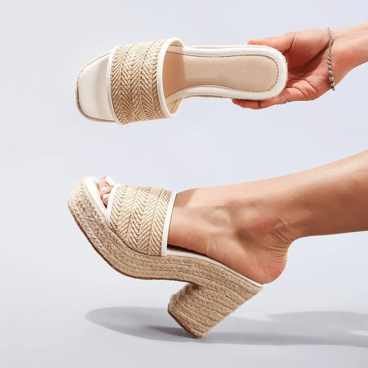 Cassandra™ | Woven Platform Espadrille Sandals