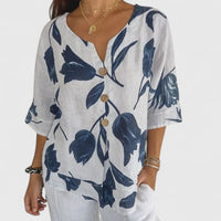Isabel™ | Chic Floral Pattern Blouse for Special Occasions