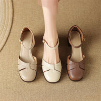 Augusta™ | Cutout Ankle Strap Block Heels
