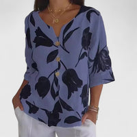 Isabel™ | Chic Floral Pattern Blouse for Special Occasions