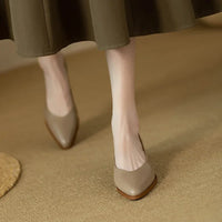 Harriet™ | Women's Block Heel Pumps Pointed Toe Slip On Work Shoes