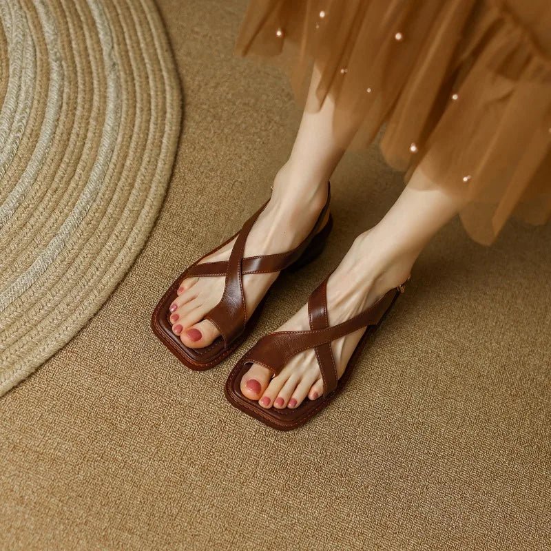 Monique™ | Thong Block Heel Sandals
