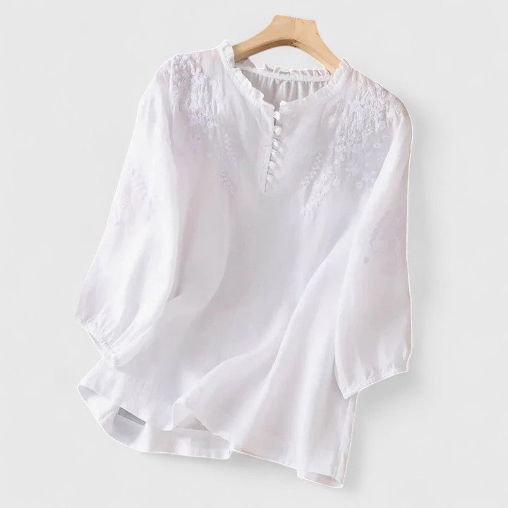 Vasilene™ | Chic Button-Front Blouse for Any Occasion