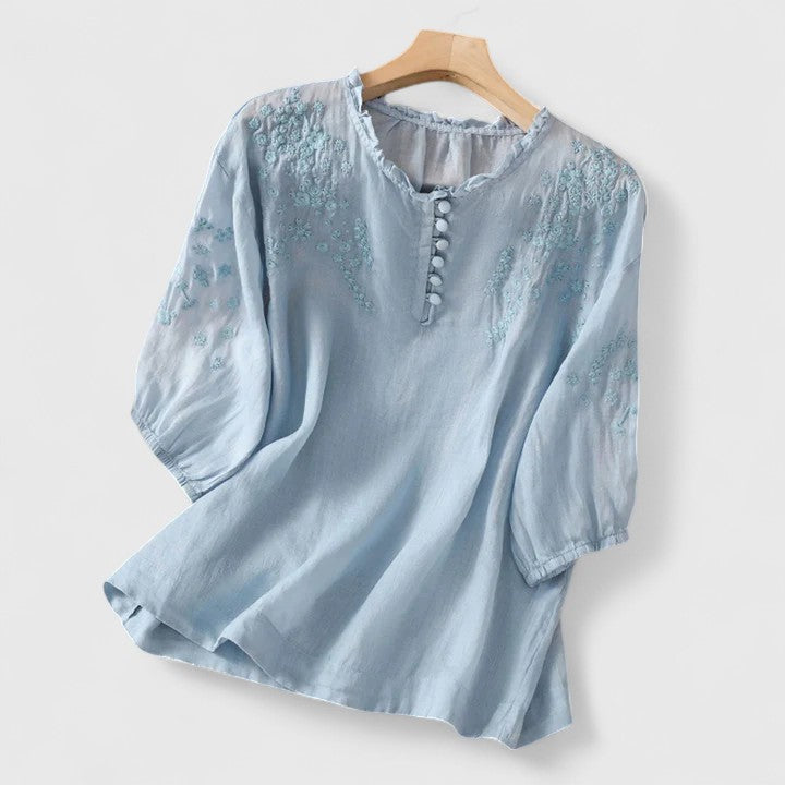Vasilene™ | Chic Button-Front Blouse for Any Occasion