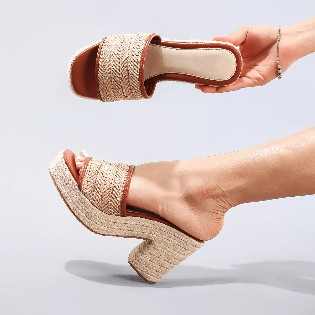 Cassandra™ | Woven Platform Espadrille Sandals