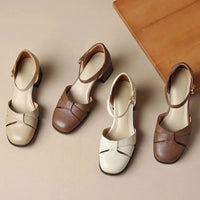 Augusta™ | Cutout Ankle Strap Block Heels