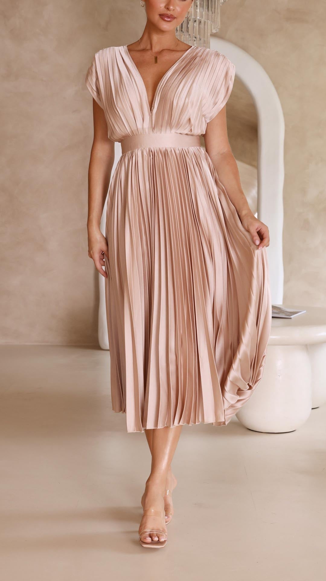 Narcisse™ | Lily - Pleated Maxi Dress