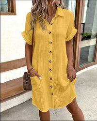 Karoline™ | Monique – Cotton Polo Shirt Dress
