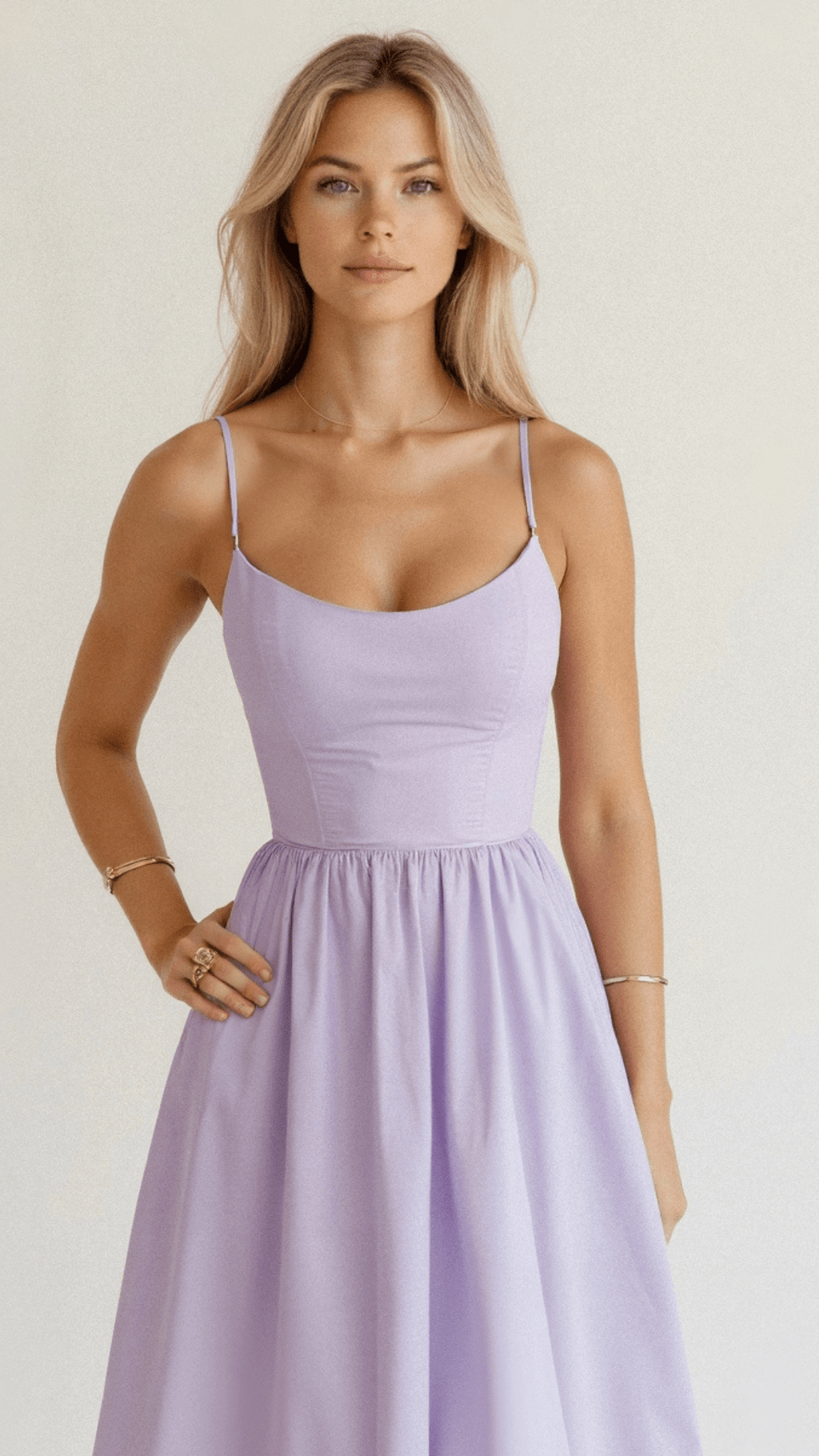 Evelyn™ | Ascot Style A-Line Midi Dress for Special Occasions